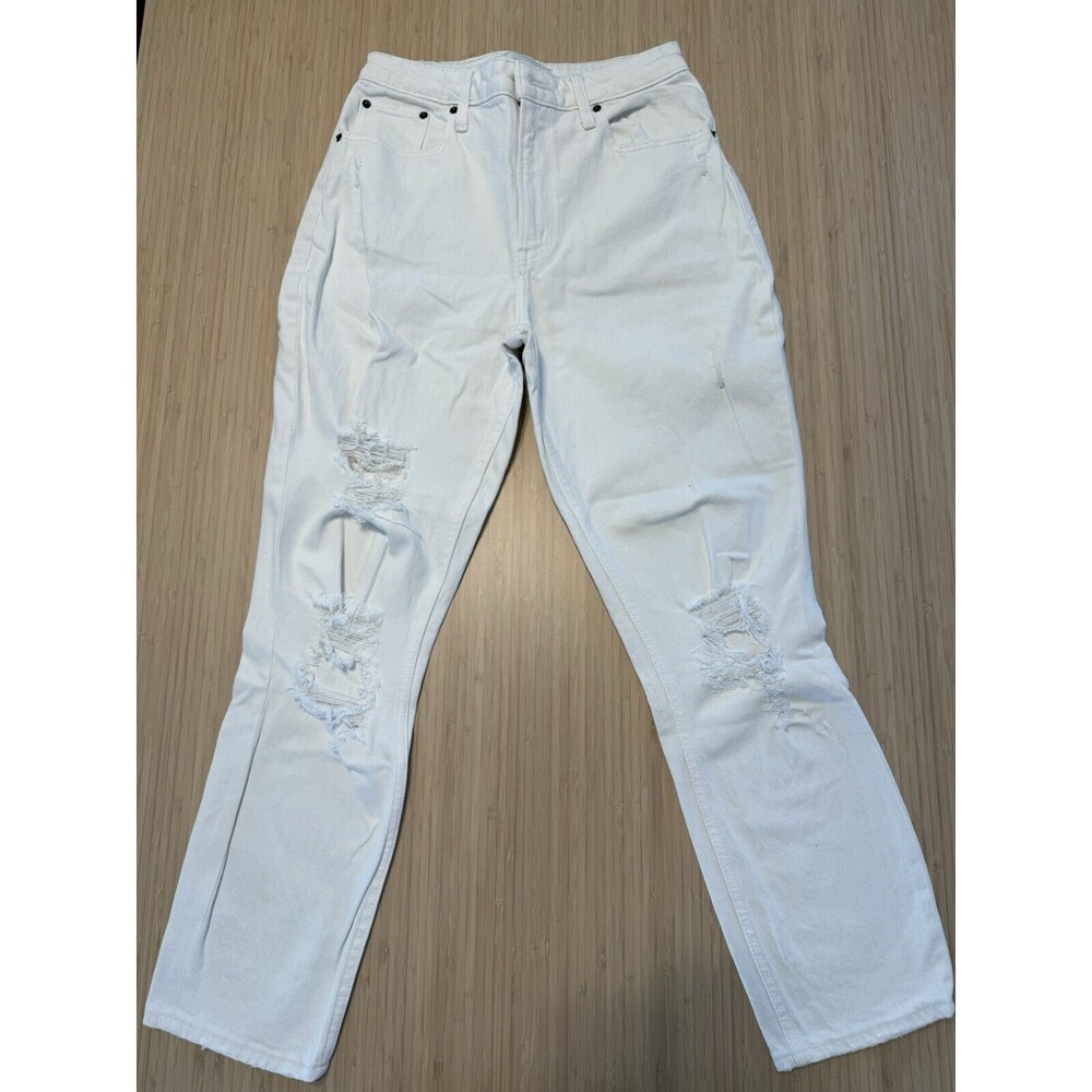 Abercrombie & Fitch Women's High Rise Jeans - White